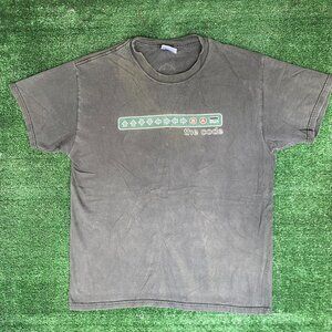 Vintage Y2K Konami Cheat Codes Shirt Retro Gamer Logo Tee